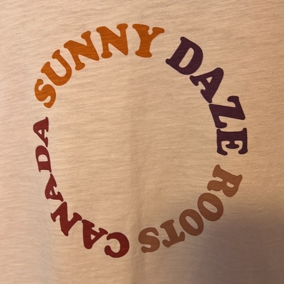 ROOTS Sunny Daze Crop T-Shirt Size Medium - Picture 3 of 10